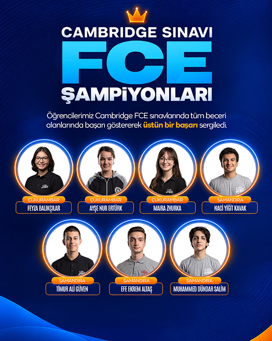 Cambridge FCE Sınavında Öğrencilerimizden Büyük Başarı